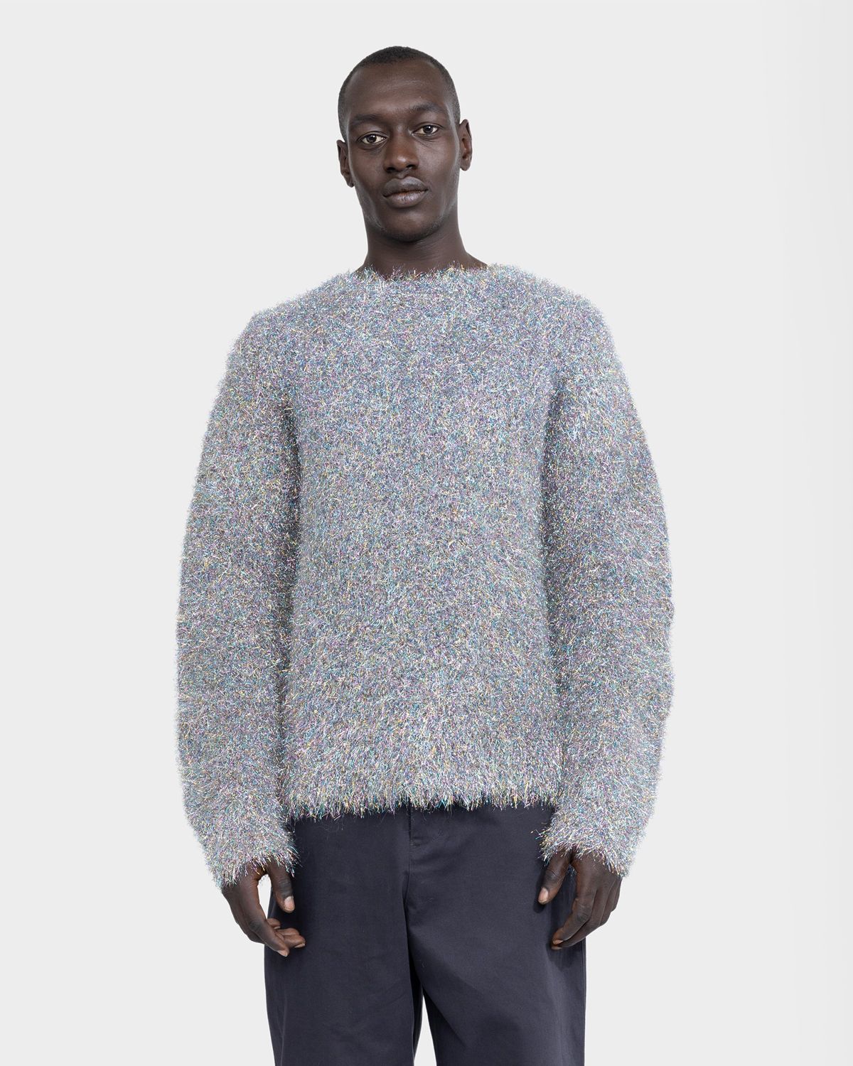 Jil Sander – Metallic Mohair Blend Sweater Multi